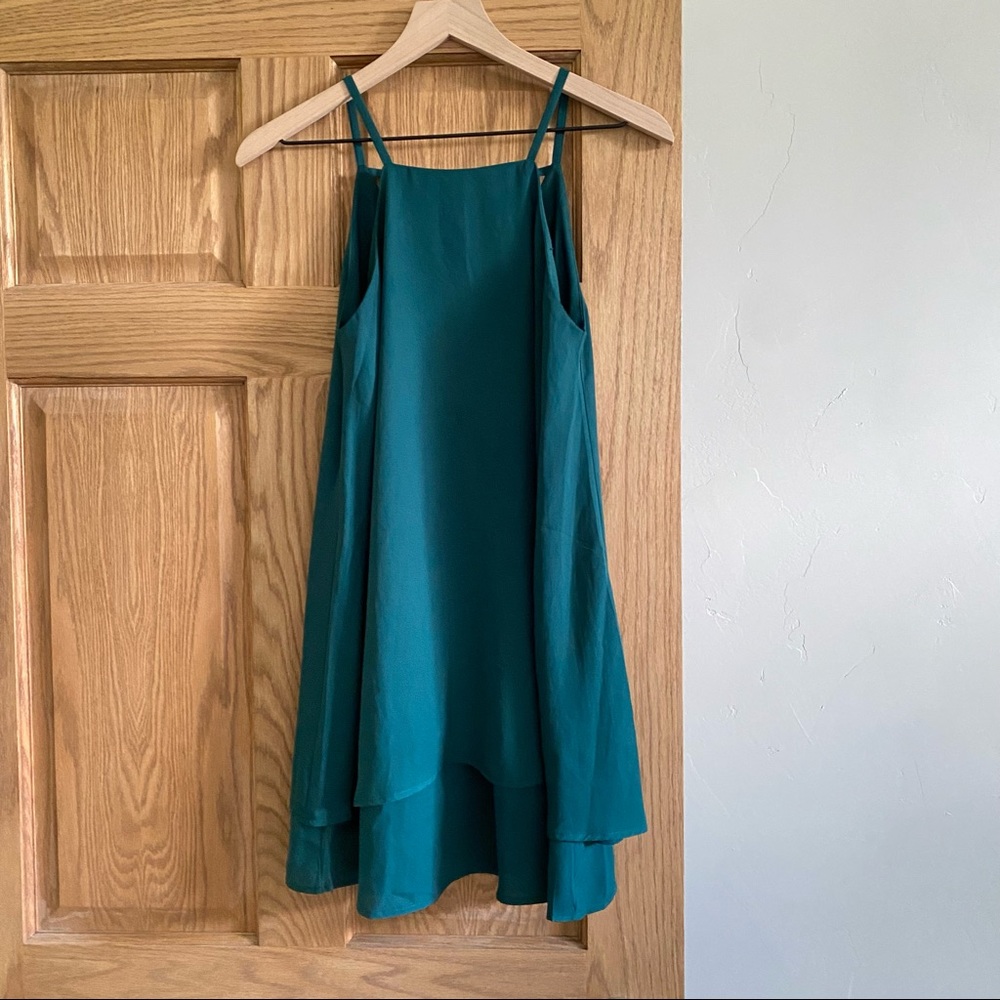 Charlotte Russe Dark Green High Neck Dress